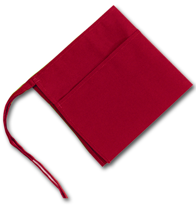 Waist Apron Red Three Pocket 12"L x 24"W